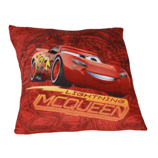 Disney Cars 3, Kudde 35x35 cm - Blixten McQueen röd