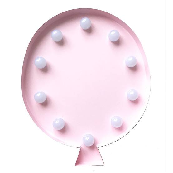 Marquee Light, LED-light Ballong Rosa