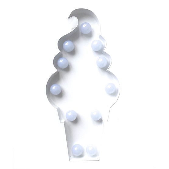 Marquee Light, LED-light Glasstrut Vit