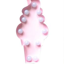 Marquee Light, LED-light Glasstrut Rosa
