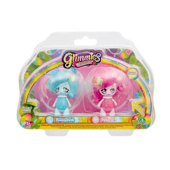 Glimmies, Rainbow Friends 2-pack - Bunnybeth & Volaria
