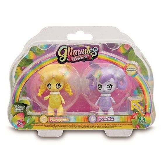 Glimmies, Rainbow Friends 2-pack - Honeymia & Renelka