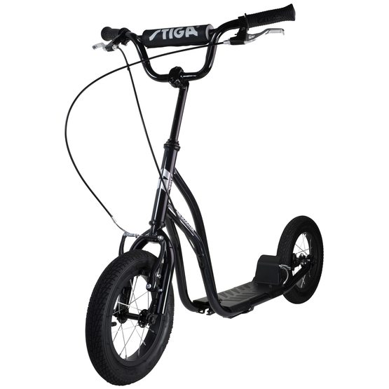 STIGA, Sparkcykel Air Scooter 12", svart