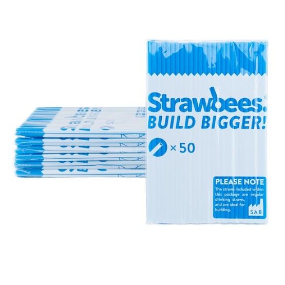Strawbees, Strån 50-pack Blå