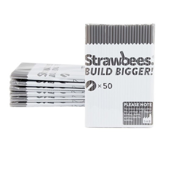 Strawbees, Strån 50-pack Grå