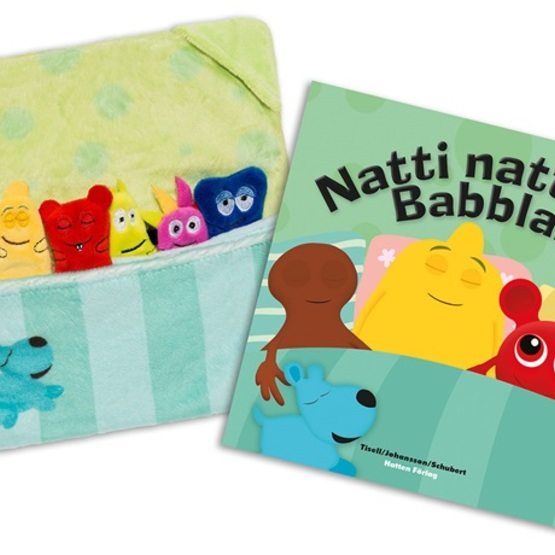 Teddykompaniet Babblarna Paket med bok & godnattleksak Natti natti Babblarna