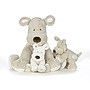 Teddykompaniet, Teddy Cream Hund, XL, grå, 55cm