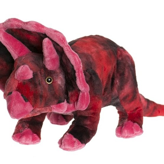 Teddykompaniet, Teddy Dinos Triceratops röd 40 cm