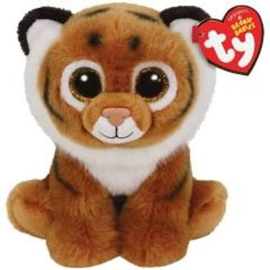 TY, Beanie Babies - Tiggs Brun Tiger 15 cm