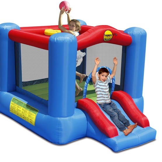 HappyHop - Hoppborg - Slide and Hoop Bouncy Castle