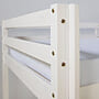 Loftsäng 90x200 Cm Med Madrass - Vit