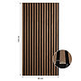 Ljudpanel - Akustikpanel Brun - 60x120 Cm