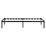 Enkelsäng Med Madrass - Metall 90x200 Cm - Svart