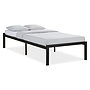 Enkelsäng Med Madrass - Metall 90x200 Cm - Svart
