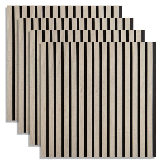 Homestyle4u Ljudpanel - Akustikpanel - 60x60 Cm - 4 St - Grå