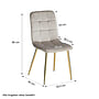 Matbord Sonoma 80x80 Cm - 2 Stolar Cream Velvet