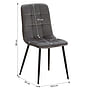 Matbord Sonoma 80x80 Cm - 2 Stolar Grey Velvet