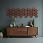 Ljudpanel - Akustikpanel Hexagon - 62x76 Cm - 4 St