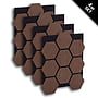 Ljudpanel - Akustikpanel Hexagon - 62x76 Cm - 4 St