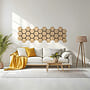 Ljudpanel - Akustikpanel Hexagon - 62x76 Cm - 4 St