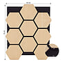 Ljudpanel - Akustikpanel Hexagon - 62x76 Cm - 4 St