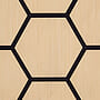 Ljudpanel - Akustikpanel Hexagon - 62x76 Cm - 4 St