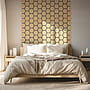 Ljudpanel - Akustikpanel Hexagon - 62x76 Cm - 4 St