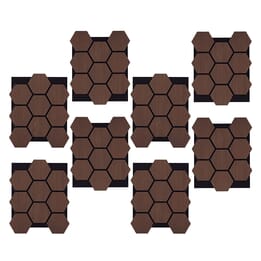 Ljudpanel - Akustikpanel Hexagon - 62x76 Cm - 8 St