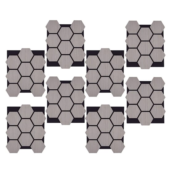 Ljudpanel - Akustikpanel Hexagon - 62x76 Cm - 8 St