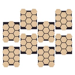 Ljudpanel - Akustikpanel Hexagon - 62x76 Cm - 8 St