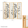 Rumsavdelare - Träfärgad Bambu
