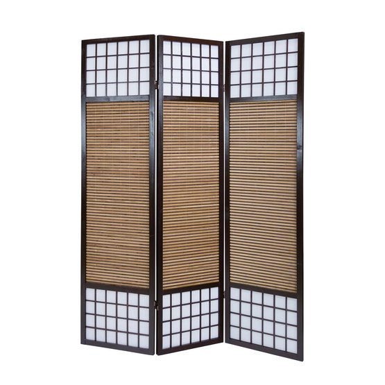 Homestyle4u Rumsavdelare – 4 Delar – 8065 Bambu Brun