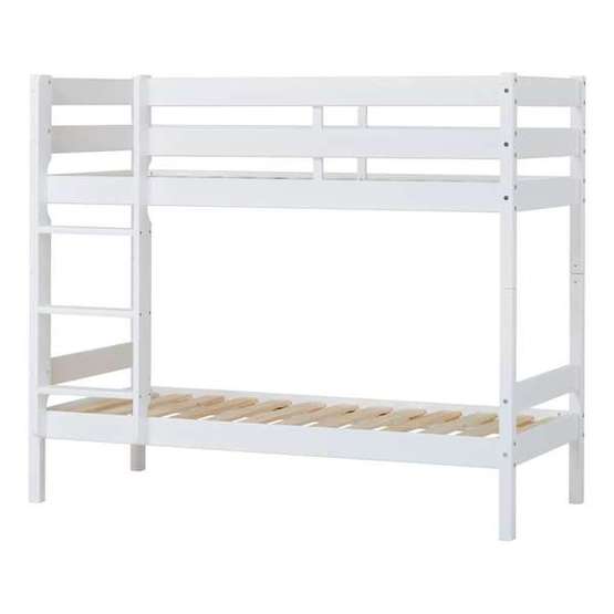 Hoppekids - Våningssäng ECO Comfort - 70x160 Cm Vit