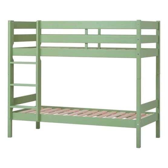 Hoppekids - Våningssäng ECO Comfort - 70x160 Cm Pale Green