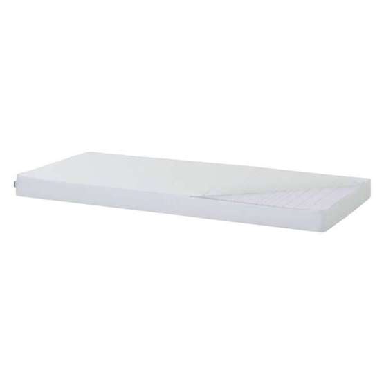 Hoppekids - Madrass Kallskum Med Överdrag 90x200 Cm Höjd 12 Cm - Vit