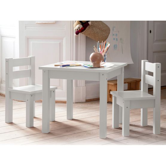 Produktfoto för Hoppekids - MADS Möbelset Till Barn Med 1 Bord Och 2 Stolar - Pale Rose