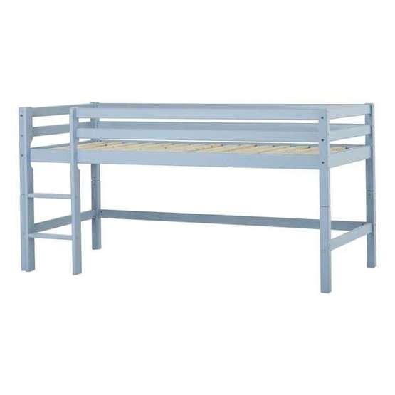 hoppekids - loftsäng eco dream my color halvhög - 90x200 cm dream blue