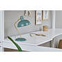 Hoppekids - Loftsäng - ECO Luxury - Skrivbord - Lutande Stege 90x200 Cm Vit