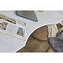 Hoppekids - Loftsäng - ECO Luxury - Skrivbord - Lutande Stege 90x200 Cm Vit