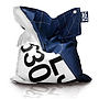 Fylld Standard BeanBag Small - Marinblå