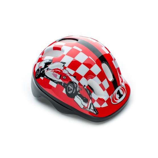 MOON Cykelhjälm Röd sportbil XS 48-52 cm