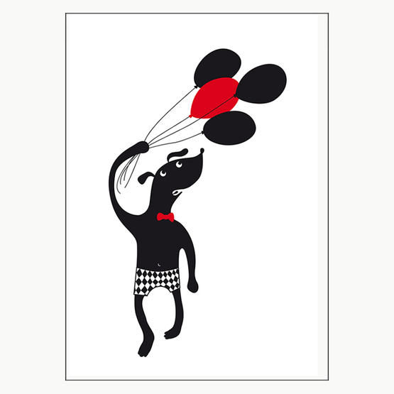 Ejvor - Poster Hund Ballong