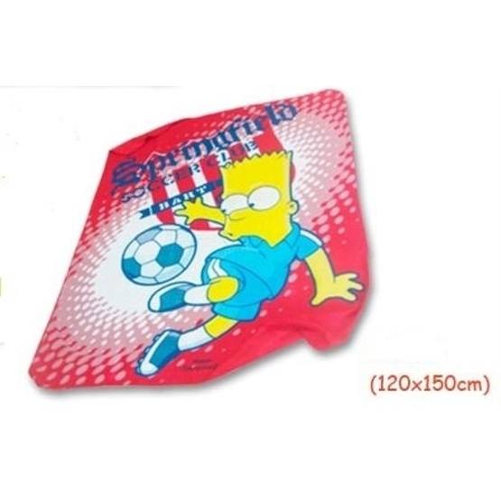 Disney - The Simpsons Fleecepläd Fleecefilt - Fotboll