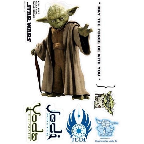 Disney - Star Wars Wallies Väggdekaler Yoda