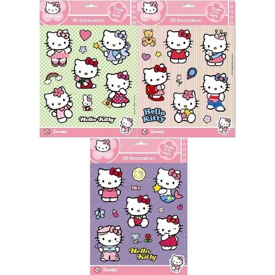 Disney - Hello Kitty Wall Stickers 3D 25-Pack 