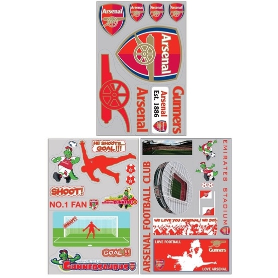 MRFK - Arsenal Wallies Väggdekaler 64-Pack