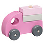 Kids Concept - Träbil Set 3 Rosa