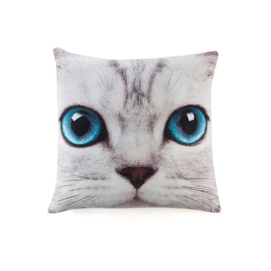 Catseye - Silver Kitty Couchion