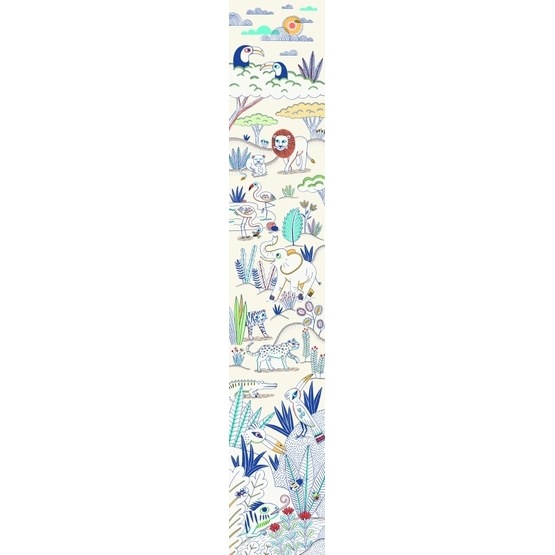 Djeco - Wallpaper Strip, Blue Savannah