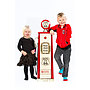 EliteToys - Retro Bensinpump - Route 66 - Med Förvaring - Ljus